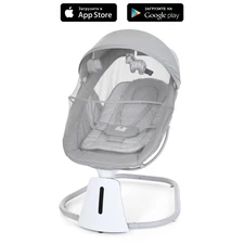 Убаюкивающий центр - шезлонг 8016 светло-серый, с пультом управления